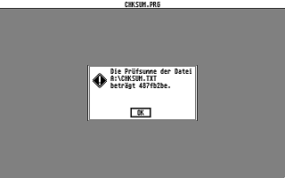 Checksum — screenshot 1